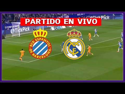 ✅ ESPANYOL vs REAL MADRID EN VIVO LIVE EN ESPAÑOL 🏆 LA LIGA ESPAÑOLA JORNADA 34 PREVIO A BARCELONA