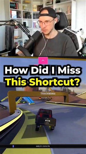 How Did I Not See This Shortcut👀#trackmania #granady #shorts