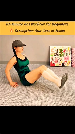 10-Minute Abs Workout for Beginners 🔥 Strengthen Your Core at Home #AbsWorkout
