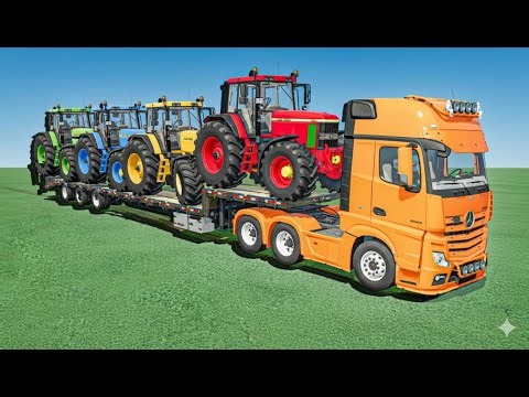 Work With Colors - Transporting TRACTORS to GARAGE | Farming Simulator 25
