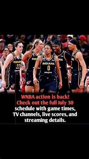 WNBA July 30 Schedule: Don't Miss Today's Games! 🏀🔥#WNBA #WNBASchedule #Basketball #WNBANews #Sports
