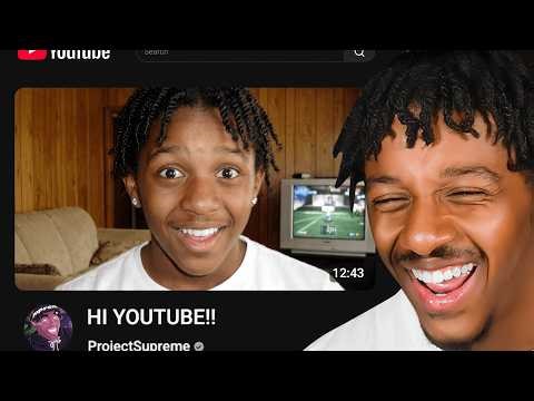 Reacting To My FIRST VIDEO On YouTube..