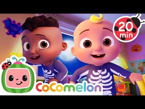 Spooky Halloween Skeleton Dance! 🎤 CoComelon Dance Party 🎤 Sing and Dance Along