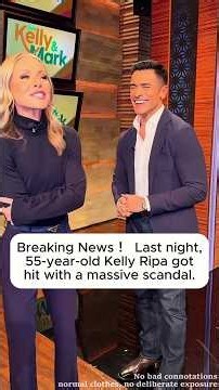 Breaking News ! Last night,55-year-old Kelly Ripa gotvhit with a massive scandal.