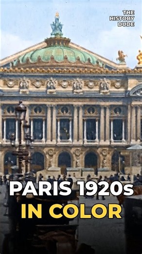Paris in the 1920s, Brought Back in Color #Shorts
