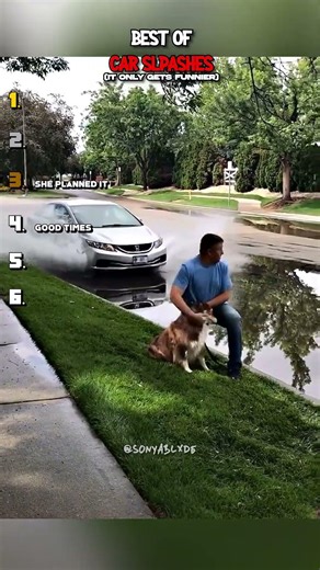 Best of car splashes #funny #cars
