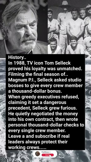 Why Tom Selleck Paid His Crew From His Own Pocket