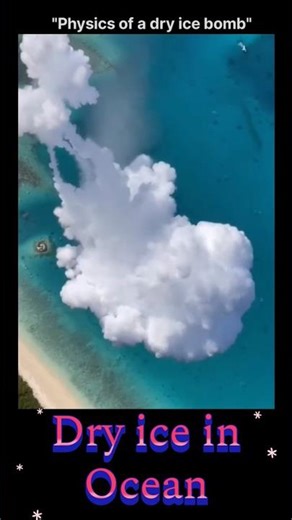 Dry Ice Ocean Experiment 😱 | Underwater Explosion Like Effect! #shorts #dryice #ocean