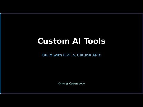 Building Custom AI Tools With GPT and Claude APIs (Complete Guide)