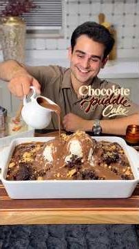 Viral Chocolate Puddle Cake 😍🍫 #shorts