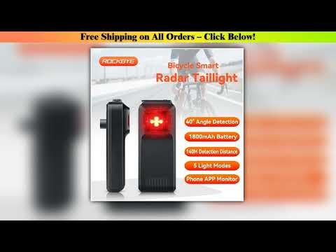 Bicycle Radar Taillight Voice Prompt Bike Rearview Sensor Compatible With Cycling Cyclocomputer