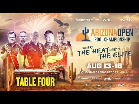 LIVE: Arizona Open Pool Championship | Table 4 | Matchroom x talkSPORT | 14-Aug-26