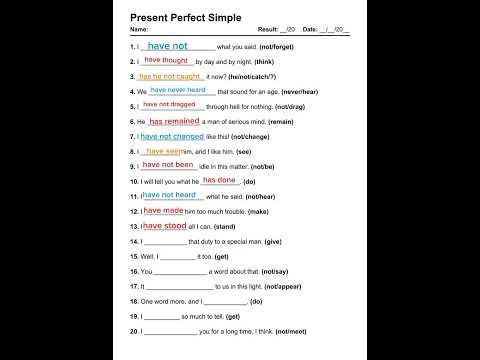 Present Perfect Simple Questions & Answers | Easy English Lesson (Very Slow & Clear)