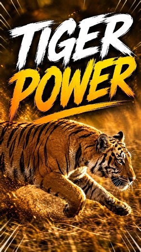 Tiger Power: A Close Up Look at the World’s Largest Cat in Action 🐯 #wildlife