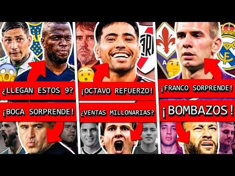 ¿BOCA compra estos 2 nuevos GOLEADORES?+ RIVER cierra OCTAVO refuerzo+ MASTANTUONO sorprende+ BOMBAS