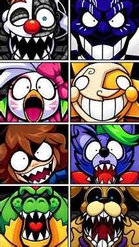 Five Nights at Frickbear’s 3 Four Layers Down: All 41 Jumpscares #fnaf #gaming #ytshorts