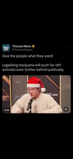 Timcast IRL on Instagram: "Give the people what they want! Legalizing marijuana will push far-left activists even further behind politically."