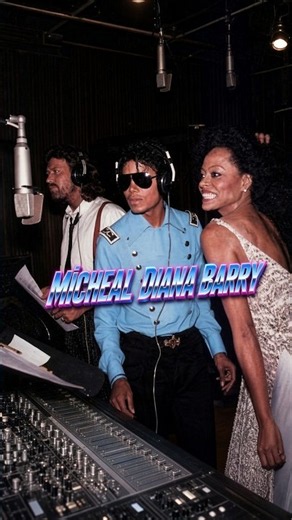 Michael Jackson, Diana Ross & Barry Gibb Recording 'Eaten Alive' (1985)