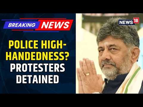 Bengaluru Police Detain Protesters: DKS Takes Note of Alleged Police High-Handedness | News18