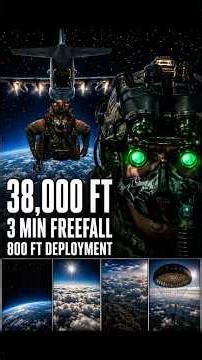 Special Forces HALO Jump From 38,000 FT
