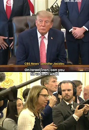 President Trump declined to discuss the details of Defense Secretary Pete Hegseth’s unannounced meeting with Israeli Prime Minister Benjamin Netanyahu on Monday when asked by CBS News’ Jennifer Jacobs what the two discussed. #israel #iran #netanyahu #hegseth #trump