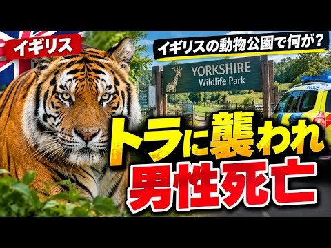 【衝撃】イギリスの動物公園でトラが男性を襲撃 男性死亡の重大事故