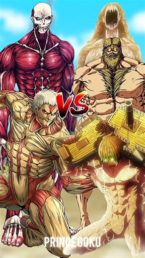 Reiner & Erwin Colossal Titans vs ALL Titans + Ymir Founding Titan 🤯⚔️ |#aot#eren