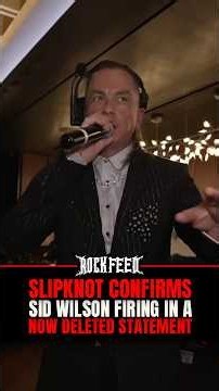 Slipknot confirms Sid Wilson firing in a now deleted statement