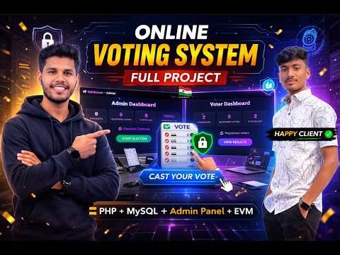 Online Voting System Project Using PHP & MySQL | Full Source Code | Admin Panel | VoteSecure