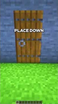 The BEST way to build Doors in Minecraft