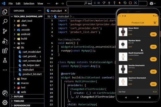 Forge With Flutter on Instagram: "Shopping App in Flutter 📱 Follow @flutter.forge for more Flutter related content 😊 💼Perfect for Freelancers , startups and devs who want to save time and code smarter . #flutterdev #flutterdeveloper #flutterapps #flutterui #fluttertutorial dartlang appdeveloper mobileappdev freelancedeveloper codeforsale digitalproduct buycode buildinpublic softwareengineer developerlife coderSpinnerslife programminglife programmingisfun reels"