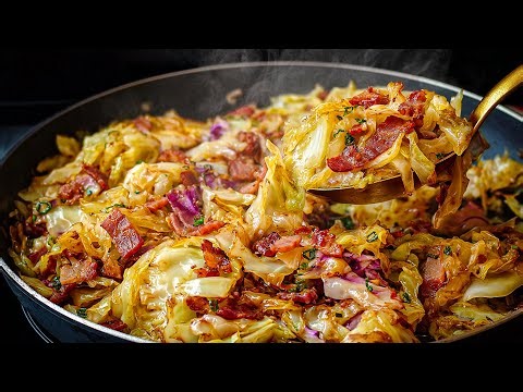 I cook cabbage like this every weekend! Such a simple, very tasty and Quick One-Pan Dinner ❗️