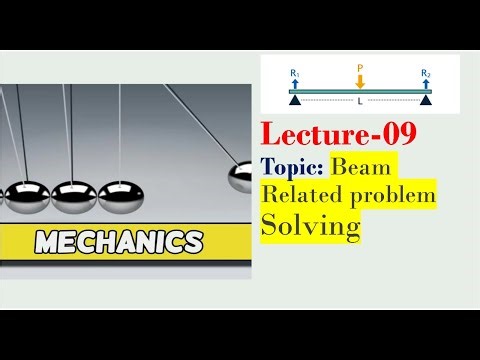 Lecture-09 | Beam Related problem Solving | Engineering Mechanics | 1st Year 2nd Semester