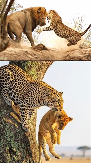 Why Leopard Catch Baby Lion By info fact News