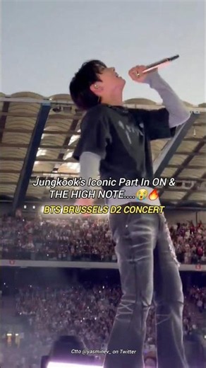 JUNGKOOK HIGH NOTE BTS BRUSSELS D2 CONCERT BTS BRUSSELS