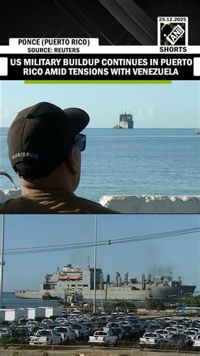 U.S. military buildup continues near Venezuela, naval cargo ship docks in Puerto Rico
