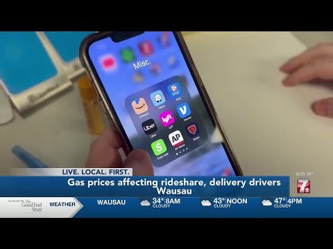 How rising gas prices are impacting local rideshare and delivery drivers in #Wausau