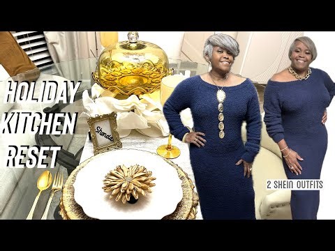HOLIDAY KITCHEN RESET/CLEAN AND DECORATE WITH ME