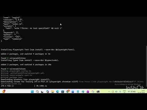 Playwright Installation & Setup Step by Step | Beginner Tutorial 🚀