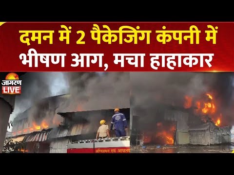 Daman Fire: Dabhel में पैकेजिंग कंपनियों में लगी भीषण आग | Fire Breaks Out At Packaging Companies