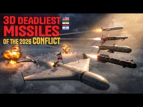 ☄️Deadliest MISSILES Used in Today’s Conflict 🪖 3D Simulated