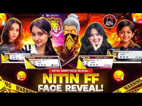 FACE REVEAL 🥵 !! NITIN ARMY GUILD IN FREE FIRE