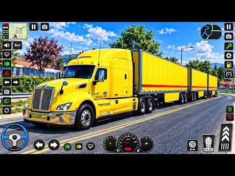 Heavy Double Trailer Truck Driving | Realistic Truck Simulator Gameplay