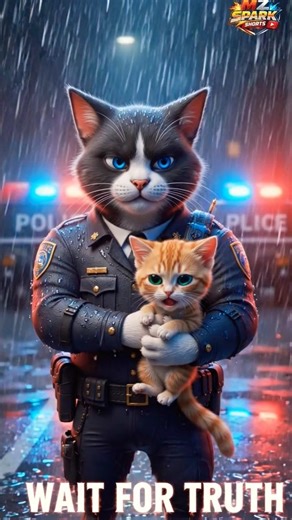 Police Cat Arrested a Tiny Kitten| But What Happened Next 😳🐱#shorts #catstory #viralshorts