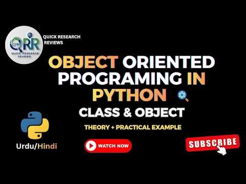 Class & Object in Python Explained | Advanced Python OOP Tutorial (Urdu/Hindi)