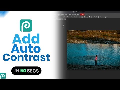 How to Add Auto Contrast Effect on Photopea [easy]