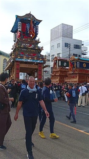 【西条祭り】 #Shorts 令和8年（2026）伊曽乃神社例大祭 駅前ロータリー #だんじり #みこし #太鼓台 #四軒町
