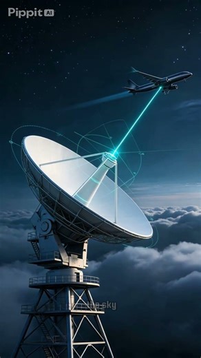 How Radar Tracks Planes in the Sky #ai #education #howitworks #animation #engineering #tech #science