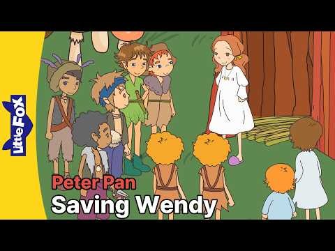 Peter Pan 11–12 | Can Peter Pan Save Wendy in Time? | Classic Story for Kids | Little Fox