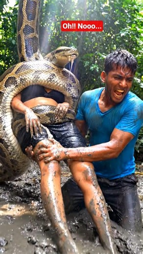 Python Swallows Girl Alive! #shorts #video #trending #python